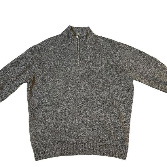 Men’s Enzo Montanari 1/4 Zip 100% Wool Sweater - Picture 8 of 9